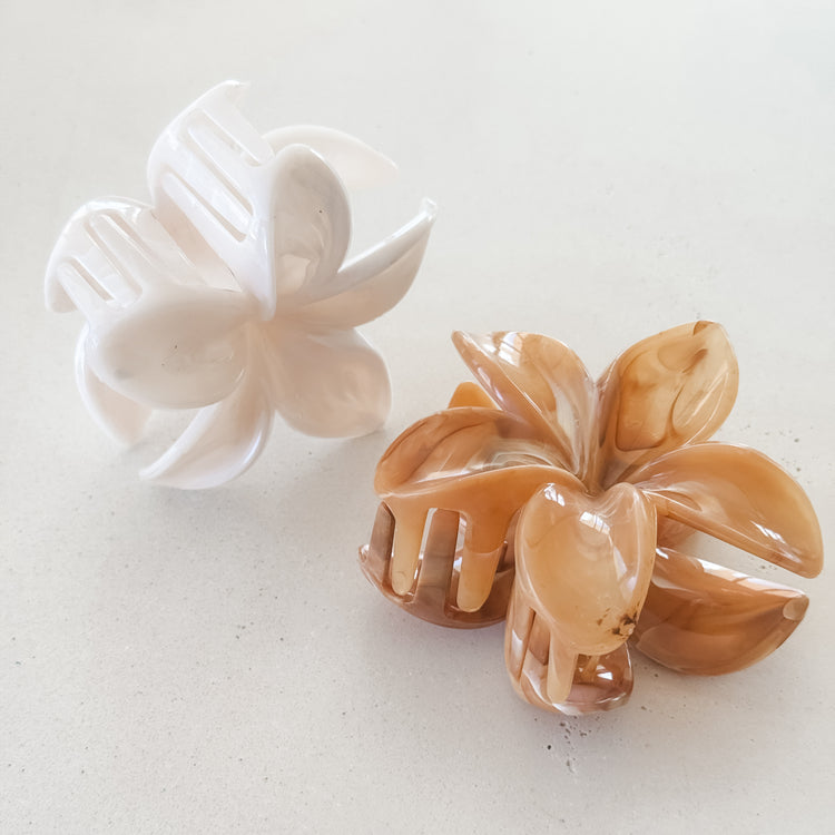 Frangipani Hair Claw Set of 2 | Willow & the Waves Collection