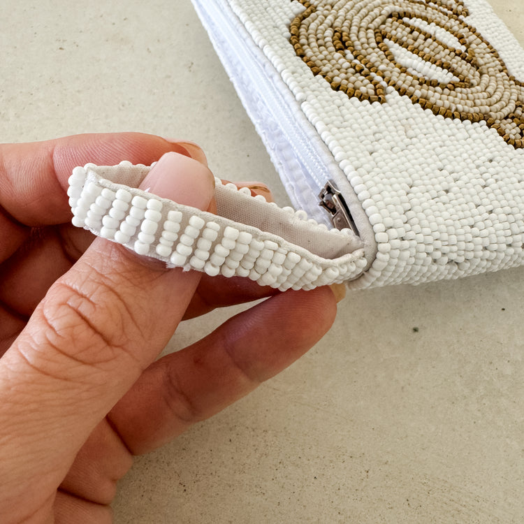 Sea Turtle Beaded Coin Purse