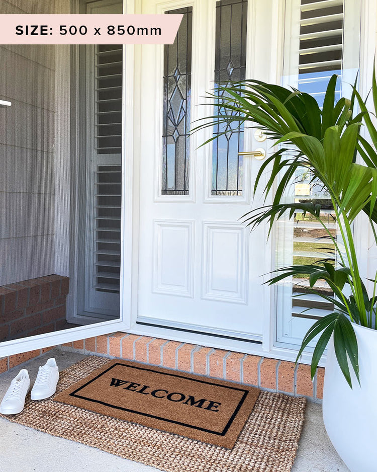 Classic Welcome Doormat Embossed