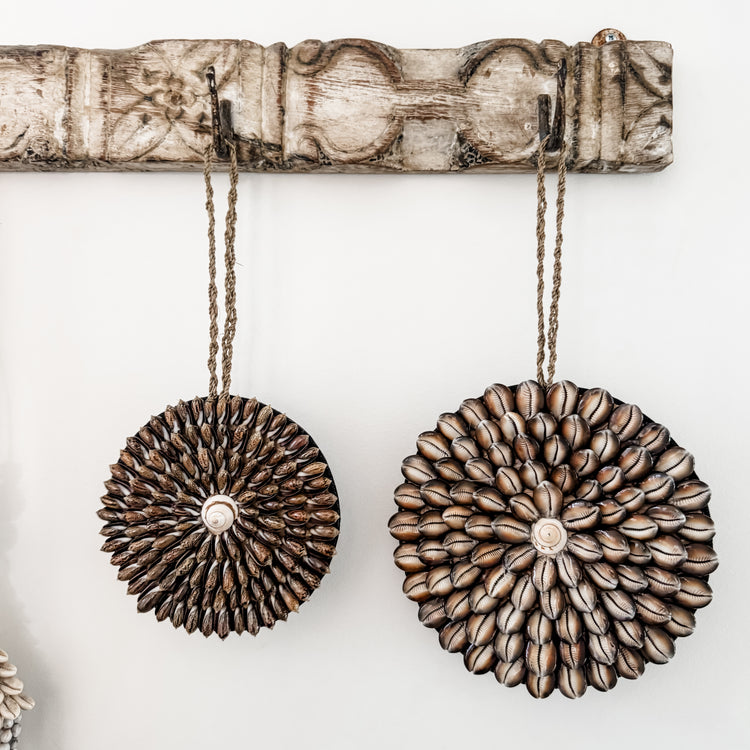 Cowrie Sunburst Wall Disc