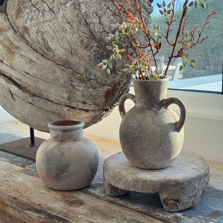 Noor Rustic Globe Pot | 15 cm