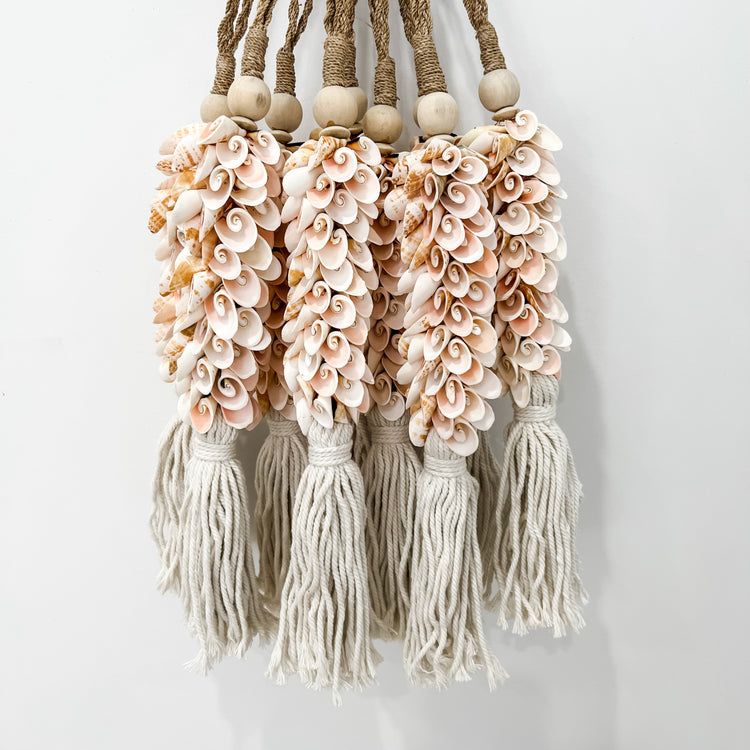 Blush Shell Wall Tassel