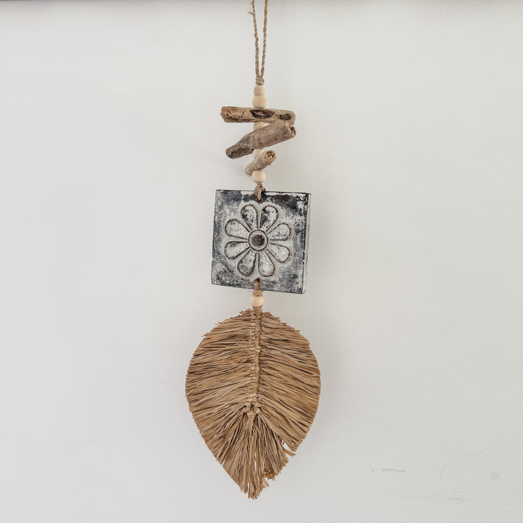 Bora Bora Flower Leaf Wall Hanging