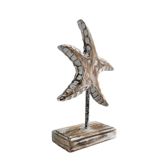 Starfish on Stand| Point | Brown