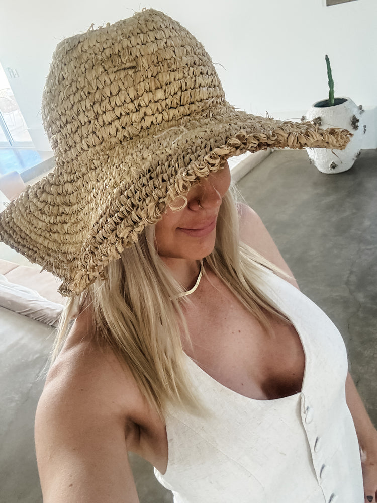 Seabreeze Raffia Sun Hat Preorder