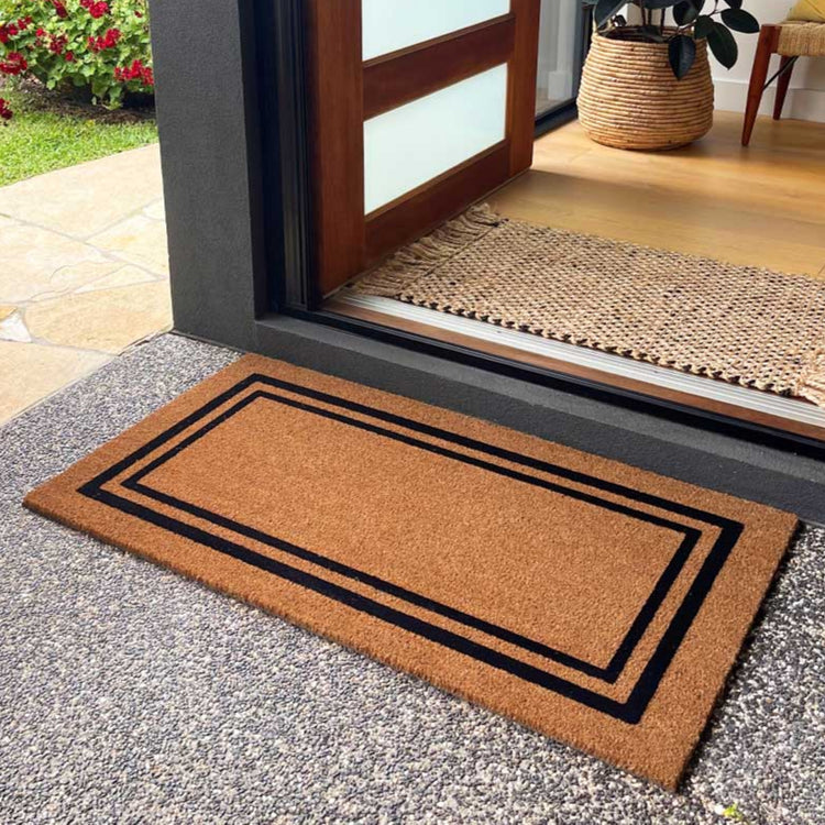 Embossed Double Border Doormat
