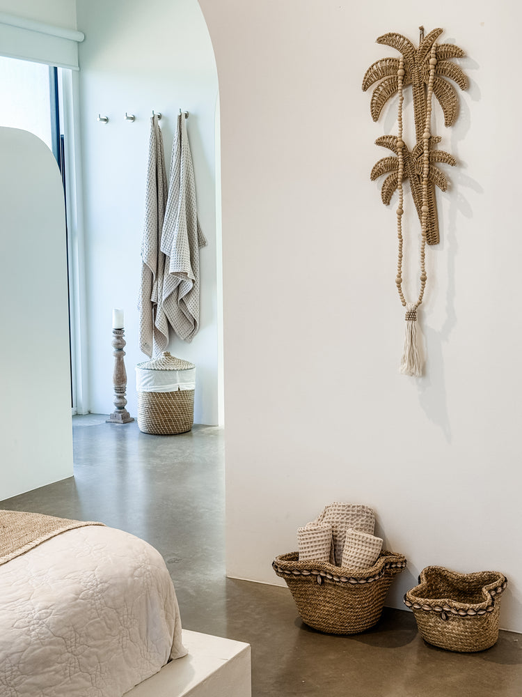 Rattan Palm Tree Wall Hanging | 66x33cm