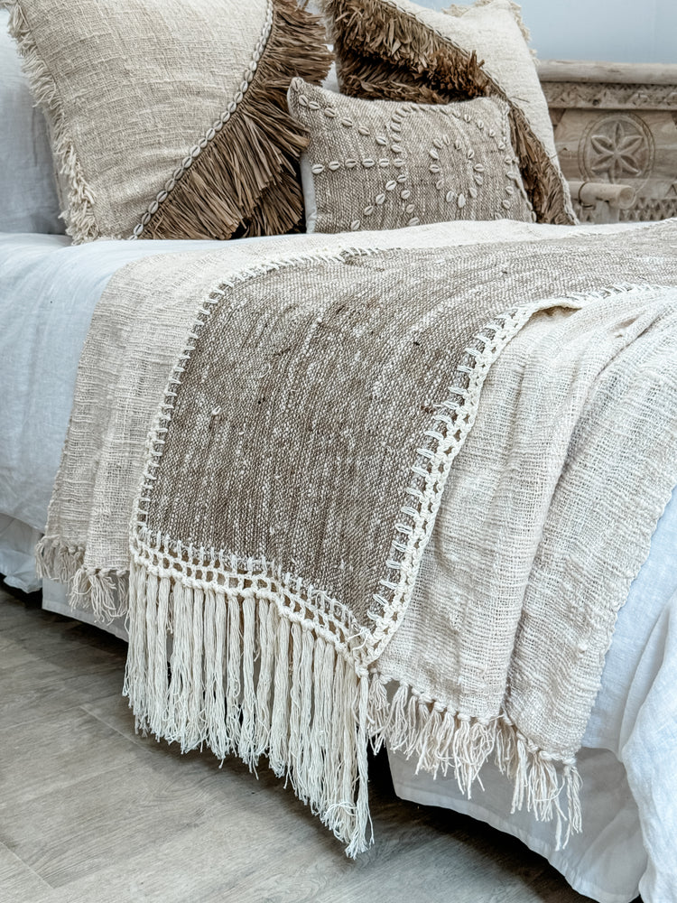 Husk Bed Runner | Table Runner | Fringe | 47x230cm