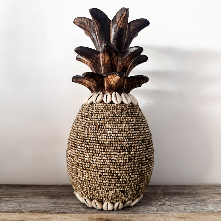 Coastal Beaded Pineapple – Natural