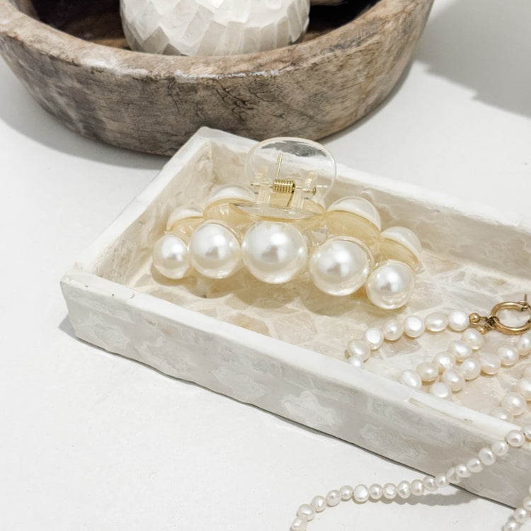 Belle Inlay Tray – Ivory