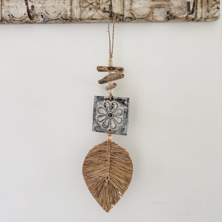 Bora Bora Flower Leaf Wall Hanging
