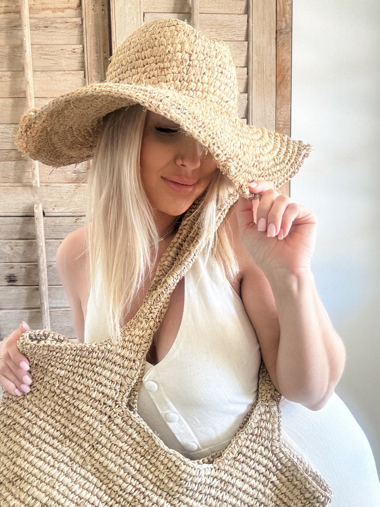 Seabreeze Raffia Sun Hat Preorder