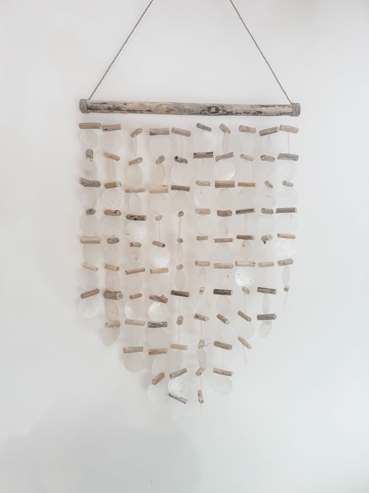 Capiz & Driftwood Wall Hanging Preorder