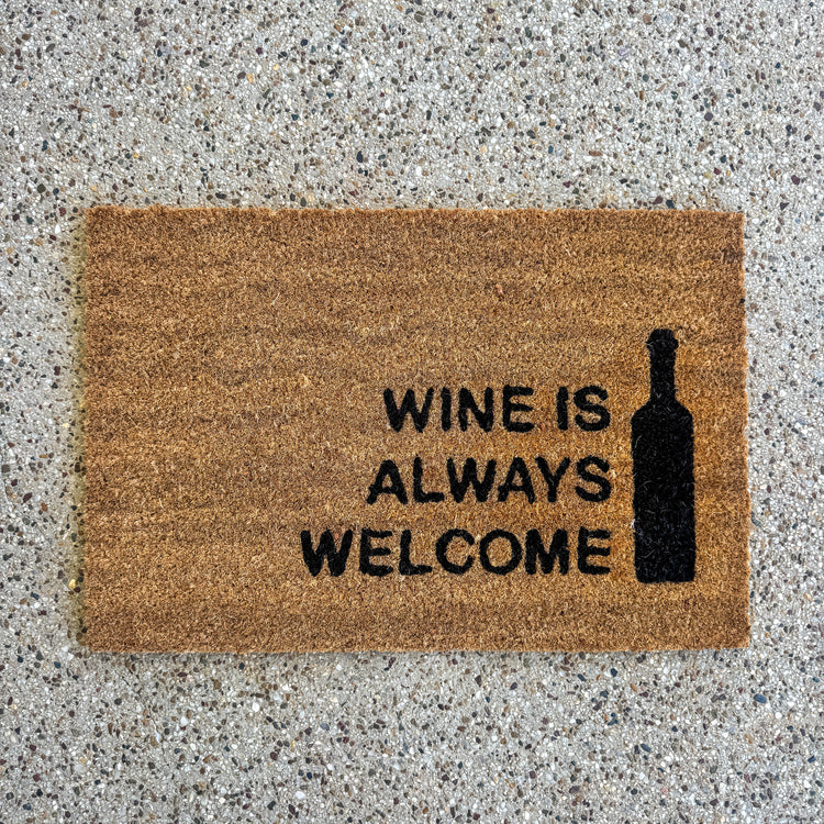 Wine is Always Welcome Doormat