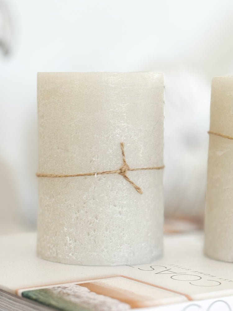 Terra Texture Pillar Candle | 7x10cm