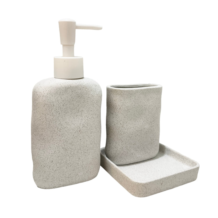 Olwen Ceramic Bathroom Set of 3 Preorder