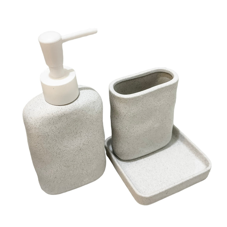 Olwen Ceramic Bathroom Set of 3 Preorder