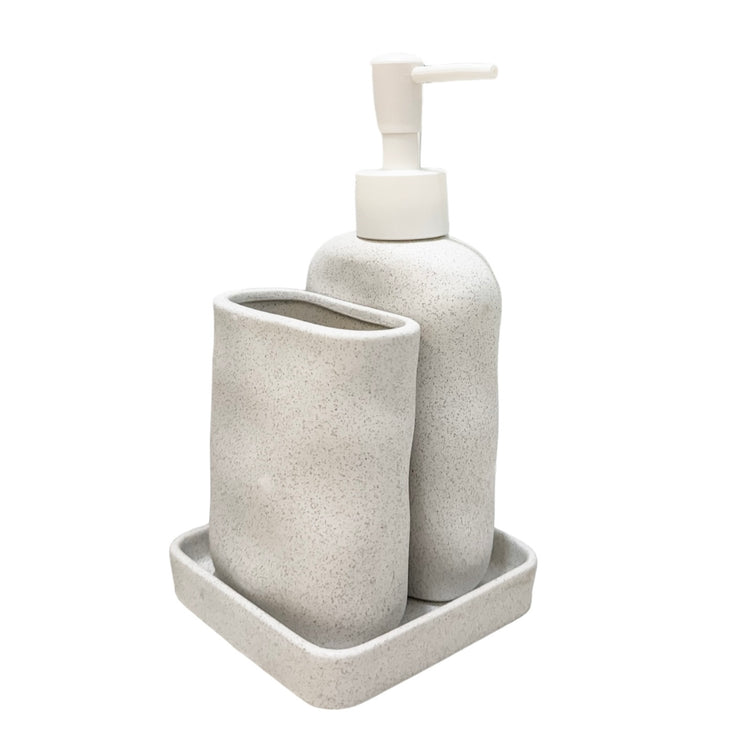 Olwen Ceramic Bathroom Set of 3 Preorder