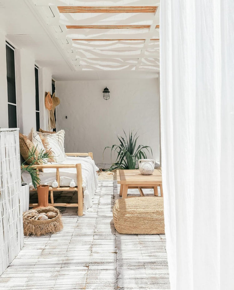 Milos Rustic White Urn | Short