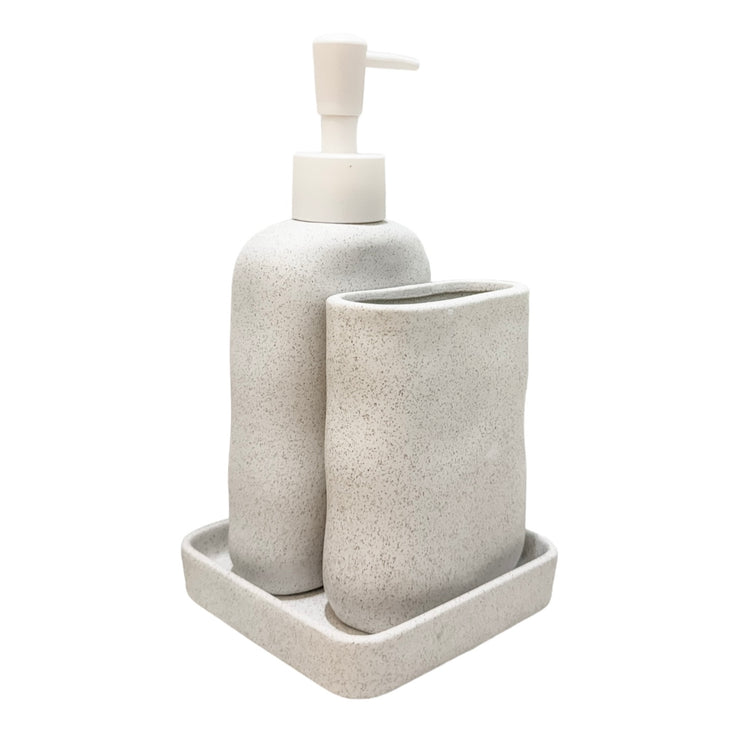 Olwen Ceramic Bathroom Set of 3 Preorder