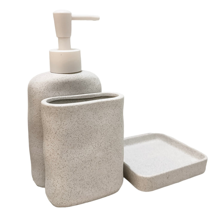 Olwen Ceramic Bathroom Set of 3 Preorder