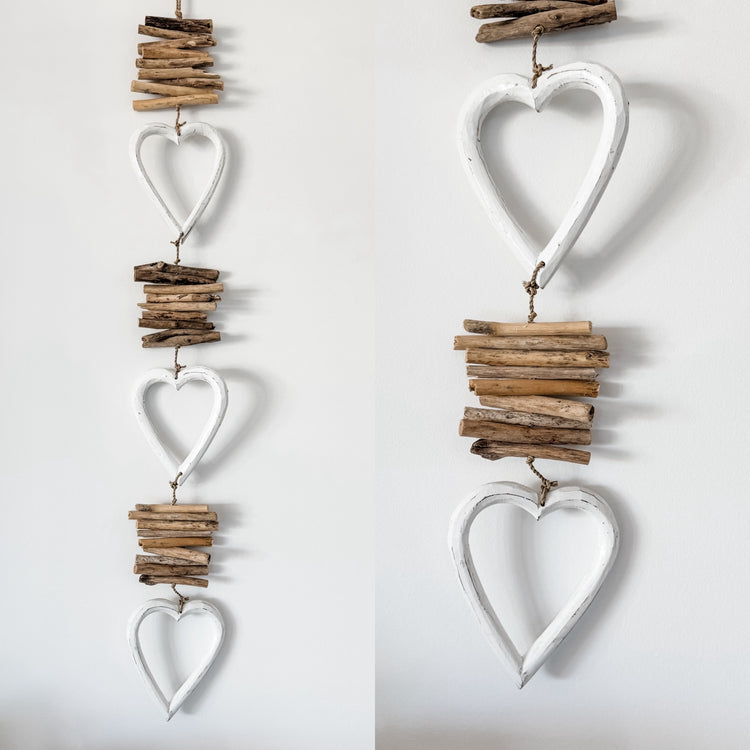 Driftwood Hearts Hanging Preorder