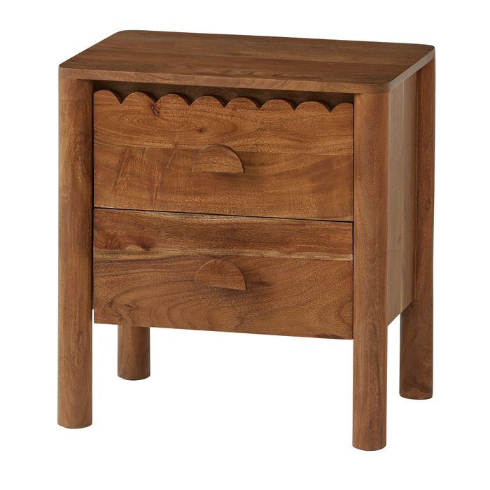 Boletto Wood Bedside Table 50x35x55cm Preorder