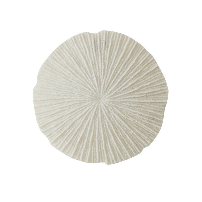 Coral Resin Wall Art 36cm – White Preorder