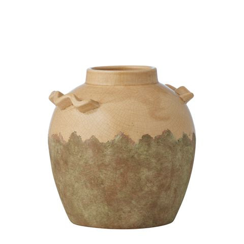 Campos Ceramic Urn – 21.5x23cm – Butter Preorder