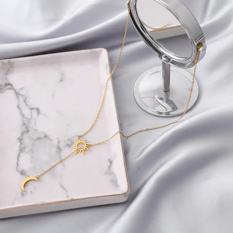 Sun and Moon Totem Necklace | Willow & the Waves Collection