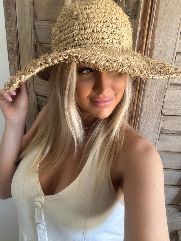 Seabreeze Raffia Sun Hat Preorder