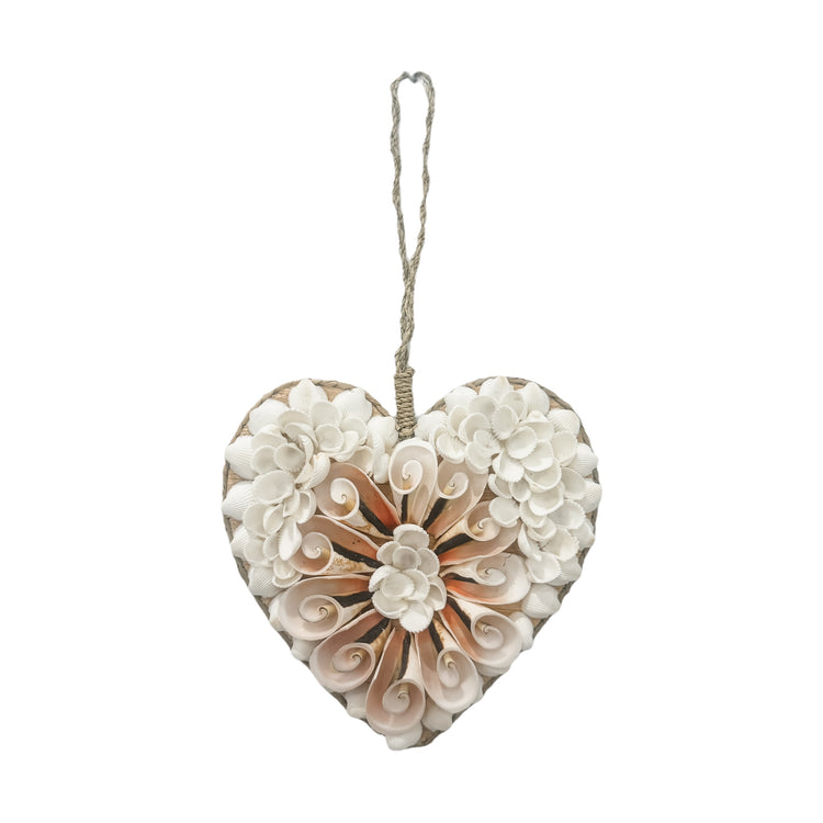 Fleur Hanging Shell Heart