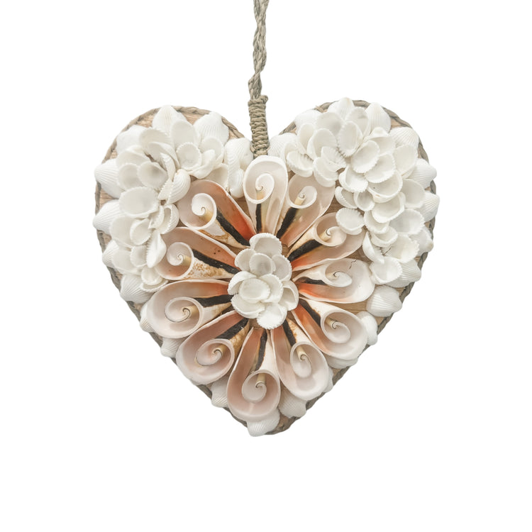 Fleur Hanging Shell Heart