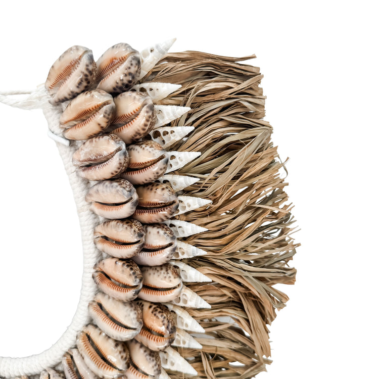 Bora Bora Tribal Cowrie Necklace on Stand