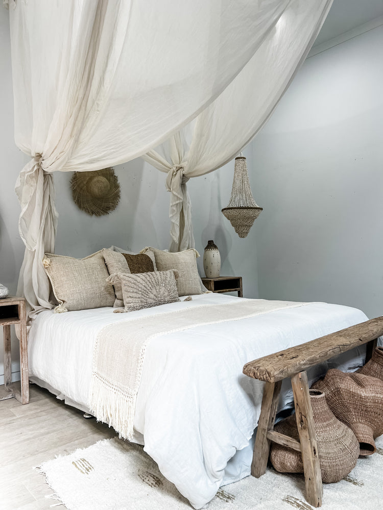 Salt Bed Runner | Table Runner | Fringe | 40x180cm Preorder