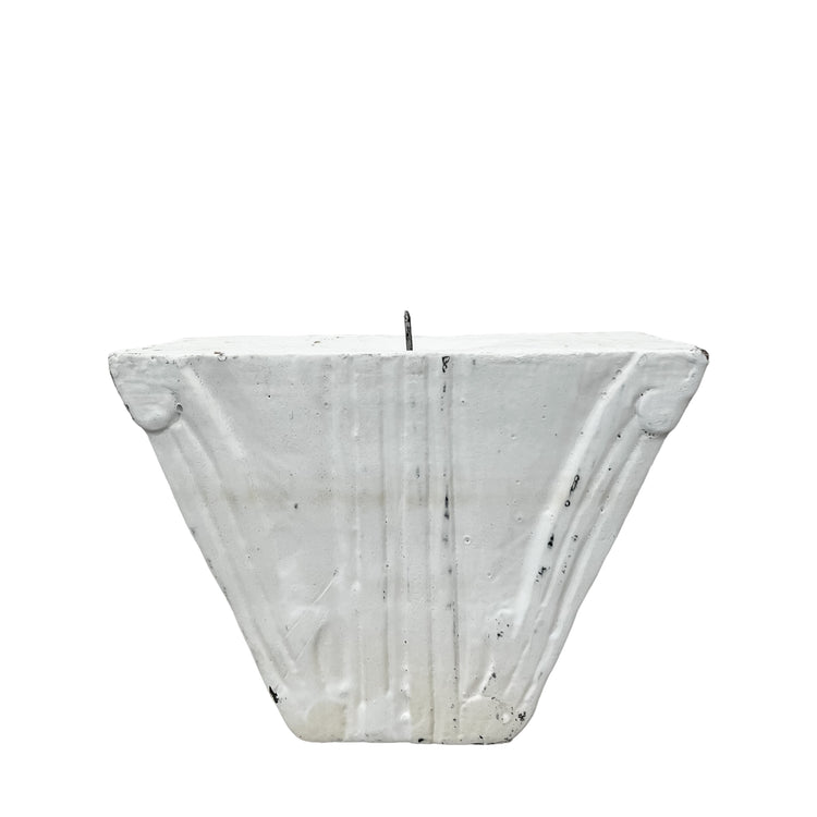 Whitewash Block Candleholder