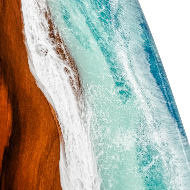 Ride the Waves Teak Surfboard | 103cm