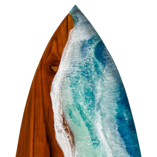 Ride the Waves Teak Surfboard | 103cm