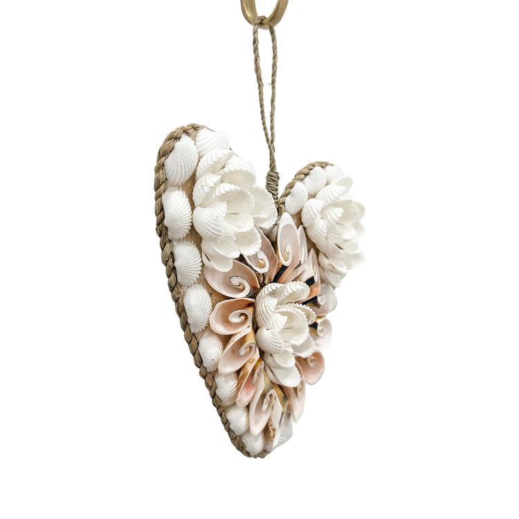 Fleur Hanging Shell Heart