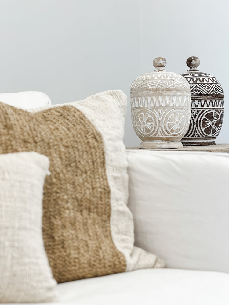 Solstice Lidded Pot | Brown Wash