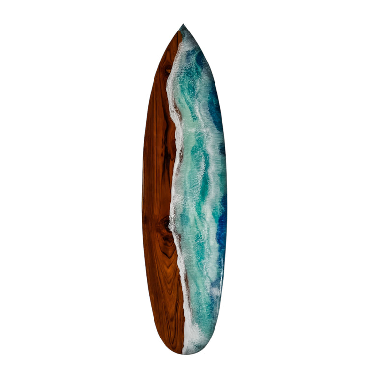 Ride the Waves Teak Surfboard | 103cm