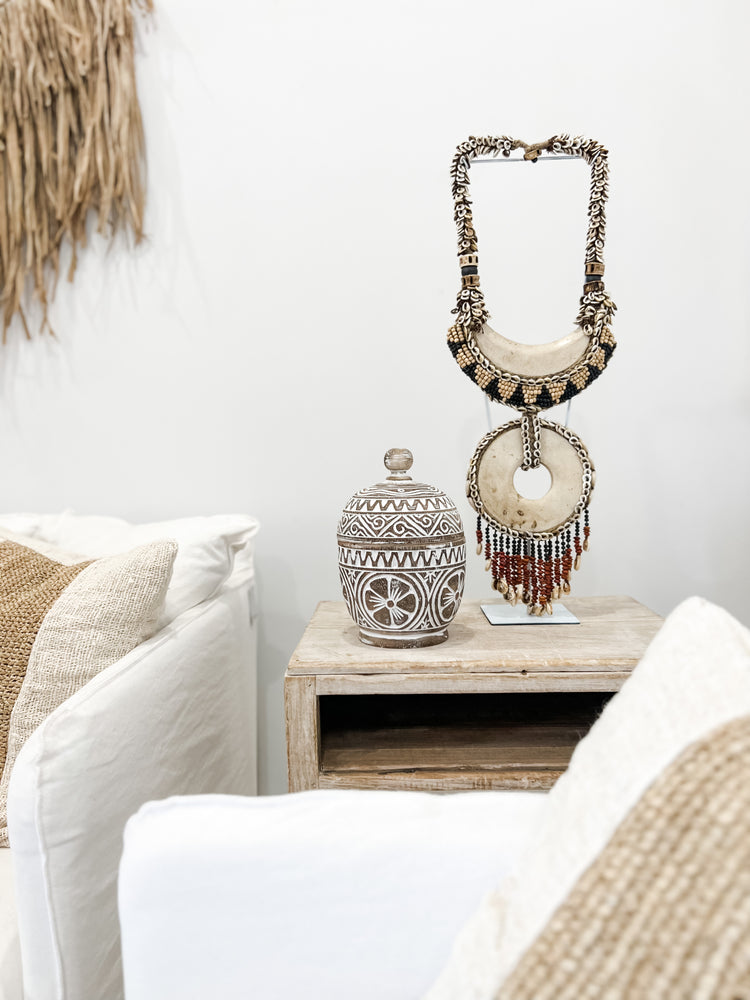 Solstice Lidded Pot | Brown Wash