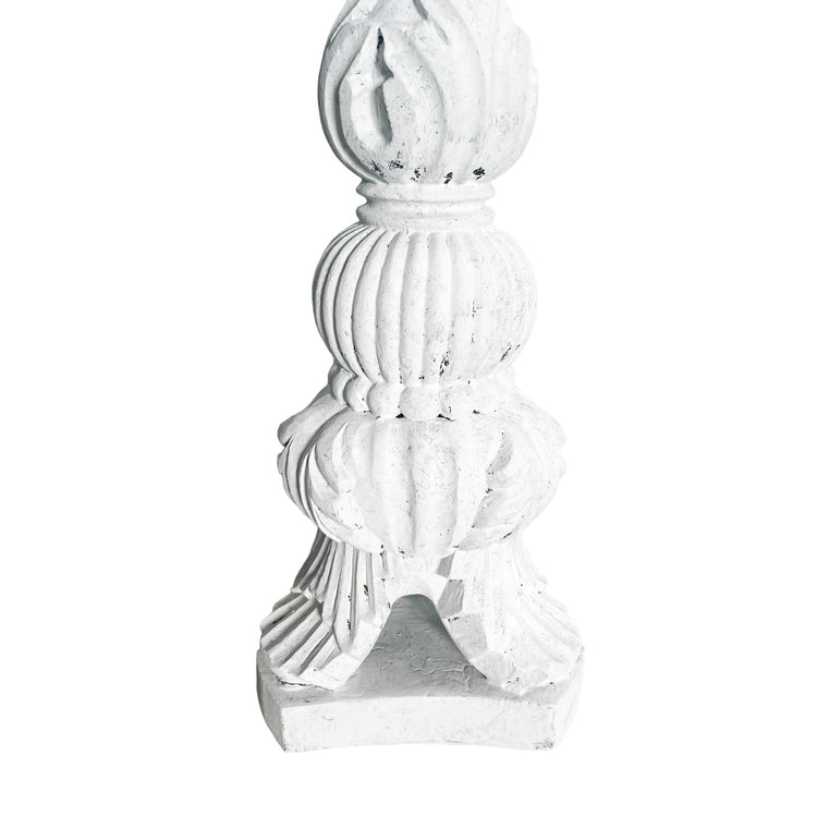 Carved Vintage Tall Candle Holder | 77.5cm