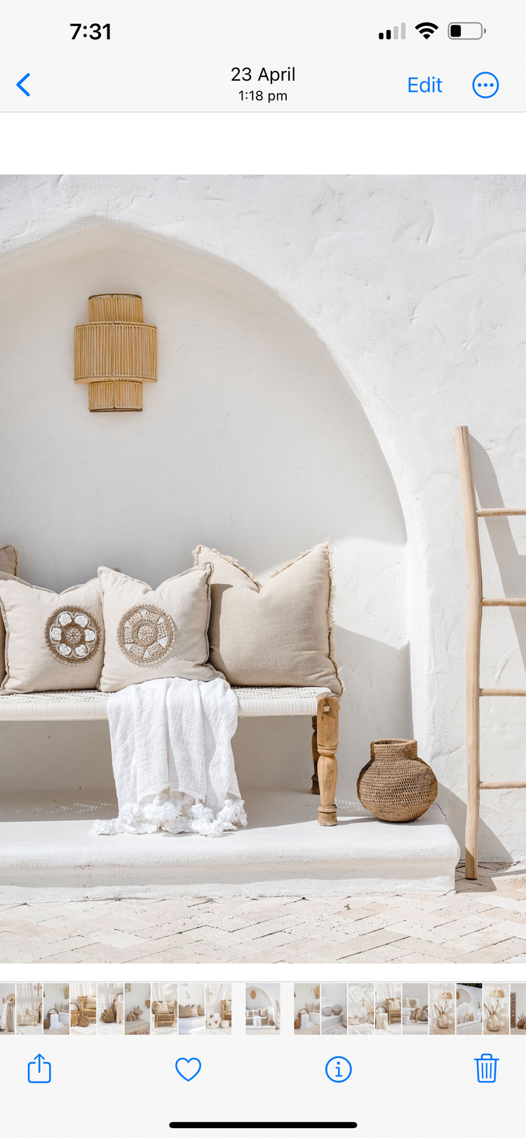 Maklak Tassel Throw | White | Willow & Beech Essentials Collection