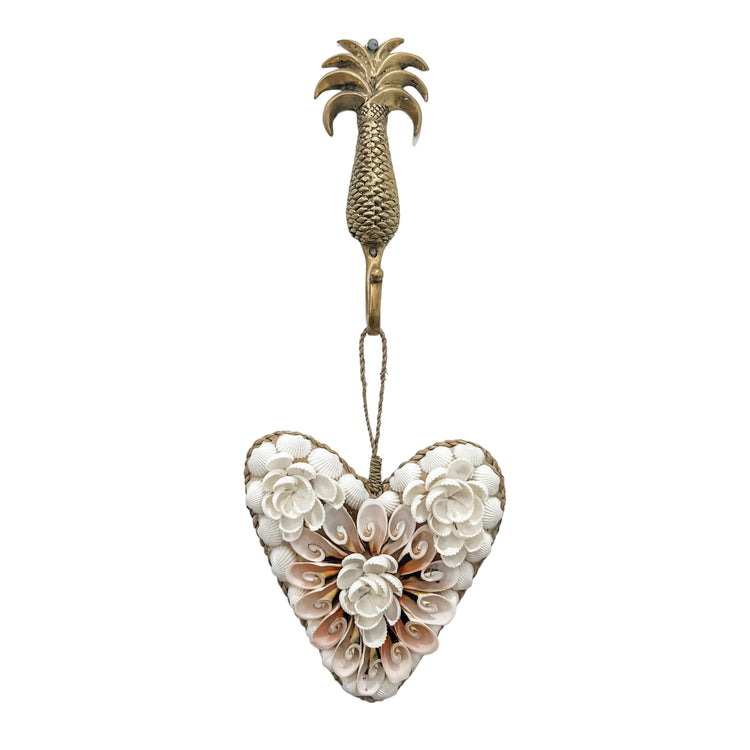 Fleur Hanging Shell Heart