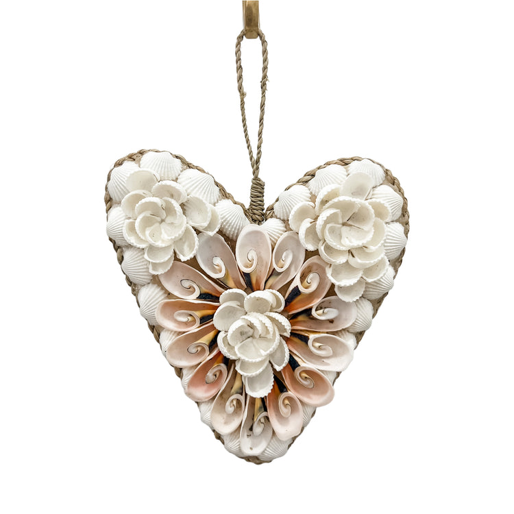 Fleur Hanging Shell Heart
