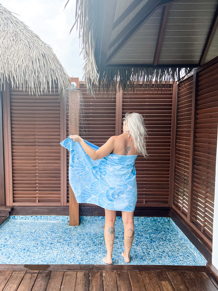 Good Vibes Towel | Sea Shells | Willow & the Waves Collection