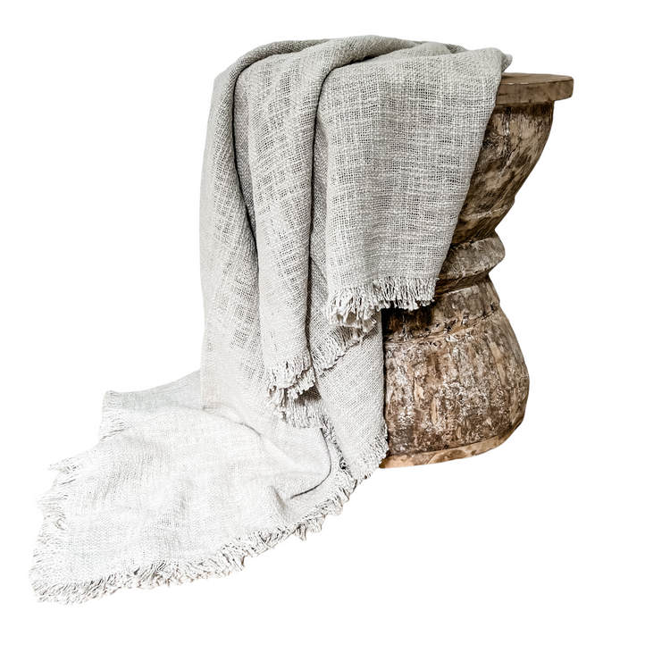 Peta Throw | Stone | 125x150cm
