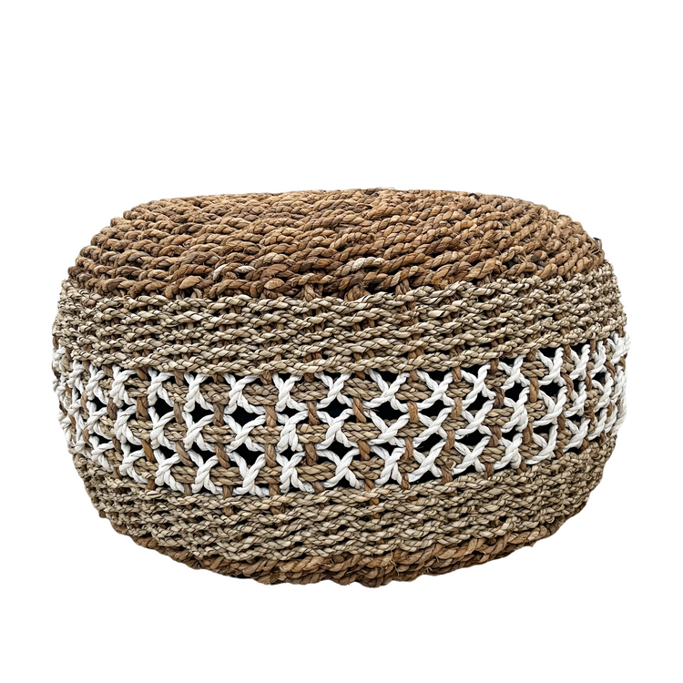 Bryn Natural Fibre Pouffe | 3 Sizes