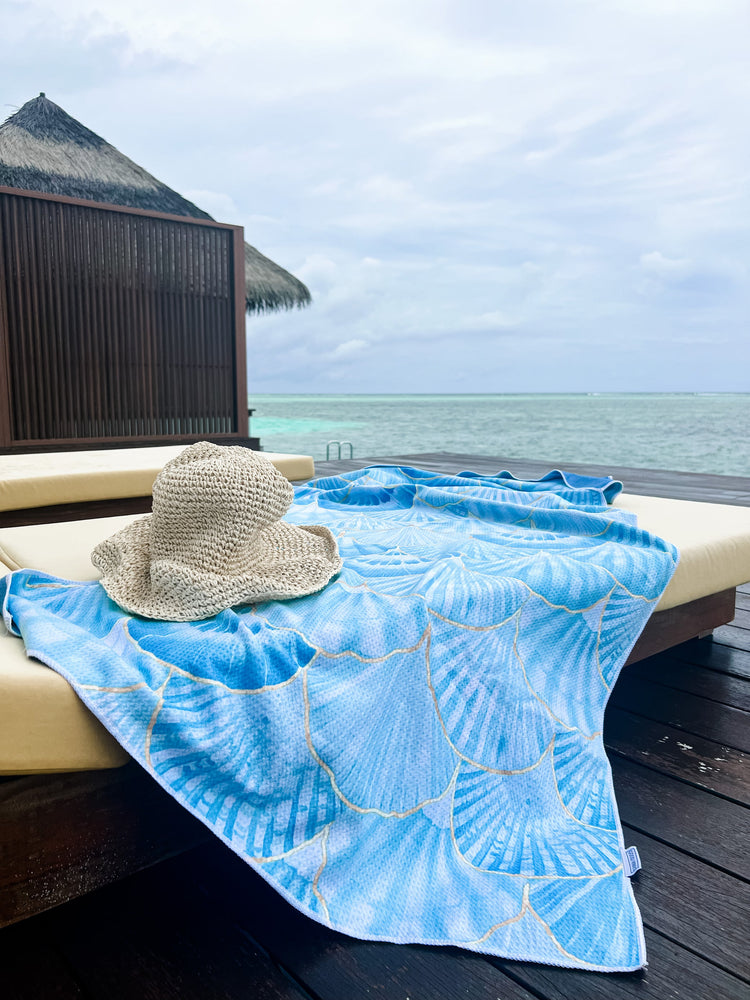 Good Vibes Towel | Sea Shells | Willow & the Waves Collection